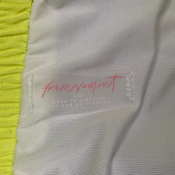 NWT FP Movement Long Shot Printed Logo Shorts in Shiburi Buti Blue Combo size L - Picture 3 of 15